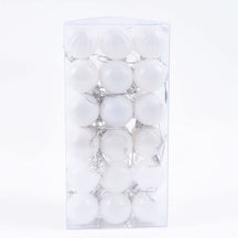 Decoração De Natal / 4cm 36 Peças Bolas Coloridas De Natal Com Glitter