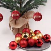 Kit 30 Bolinhas de Natal Decorações 8/6 Cm Conjunto 30 Bolas Coloridas